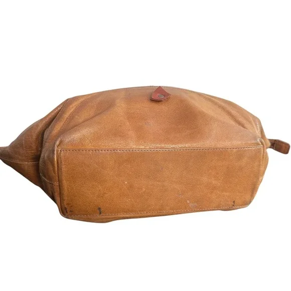 Limon Piel Handmade Colombia Brown Leather Asymmetric Hobo Shoulder Bag Unique - Picture 15 of 16